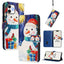 Christmas Series Buckle Leather Phone Case with Hand Strap