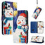 Christmas Series Buckle Leather Phone Case with Hand Strap