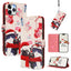 Christmas Series Buckle Leather Phone Case with Hand Strap
