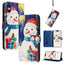 Christmas Series Buckle Leather Phone Case with Hand Strap