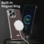 J TRIBE Metal Frameless Plain Leather MagSafe Phone Case