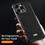 J TRIBE Metal Frameless Plain Leather MagSafe Phone Case