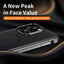 J TRIBE Metal Frameless Plain Leather MagSafe Phone Case