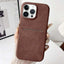 Skin Feel Sheepskin Card Slot Phone Case