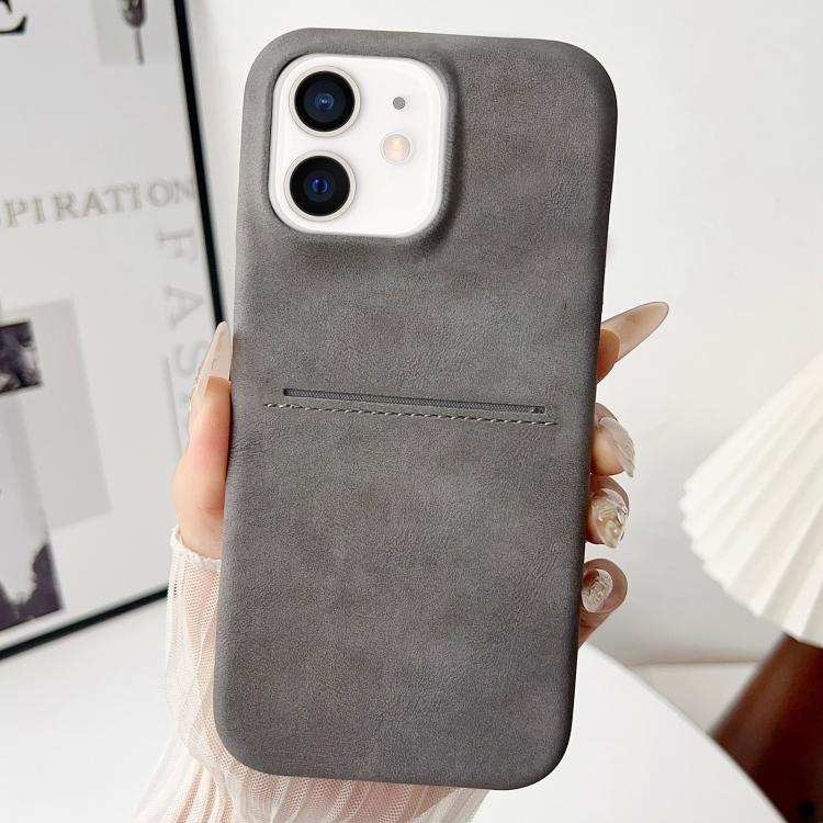 Skin Feel Sheepskin Card Slot Phone Case