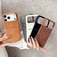 Skin Feel Sheepskin Card Slot Phone Case