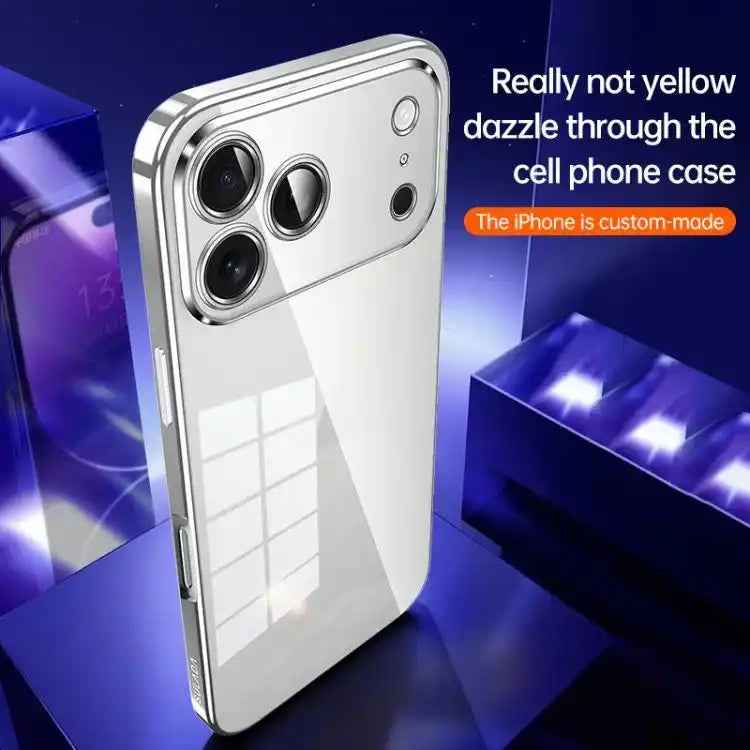 SULADA Shine Through Series Plating TPU Transparent Phone Case