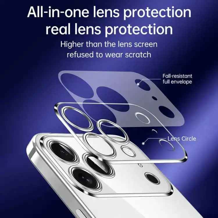 SULADA Shine Through Series Plating TPU Transparent Phone Case