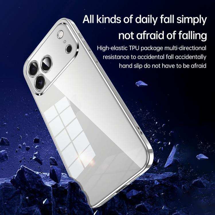 SULADA Shine Through Series Plating TPU Transparent Phone Case SULADA