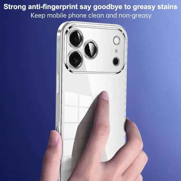 SULADA Shine Through Series Plating TPU Transparent Phone Case