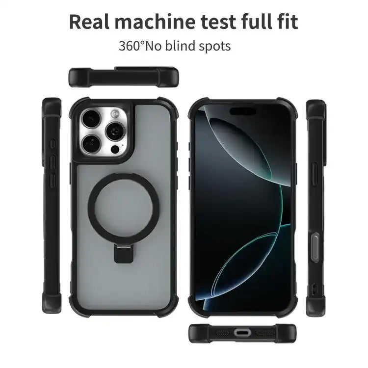 Four-corner Shockproof MagSafe Holder Phone Case