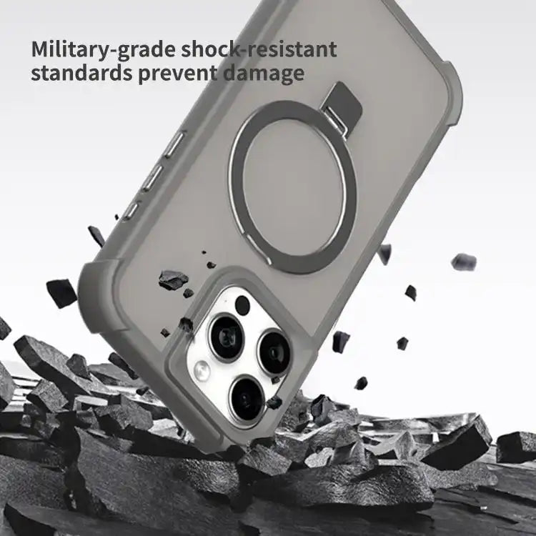 Four-corner Shockproof MagSafe Holder Phone Case