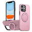 Metal Rotation Holder MagSafe TPU Hybrid PC Phone Case