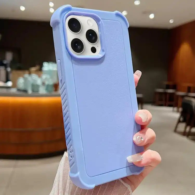 Solid Color TPU Hybrid PC Shockproof Phone Case