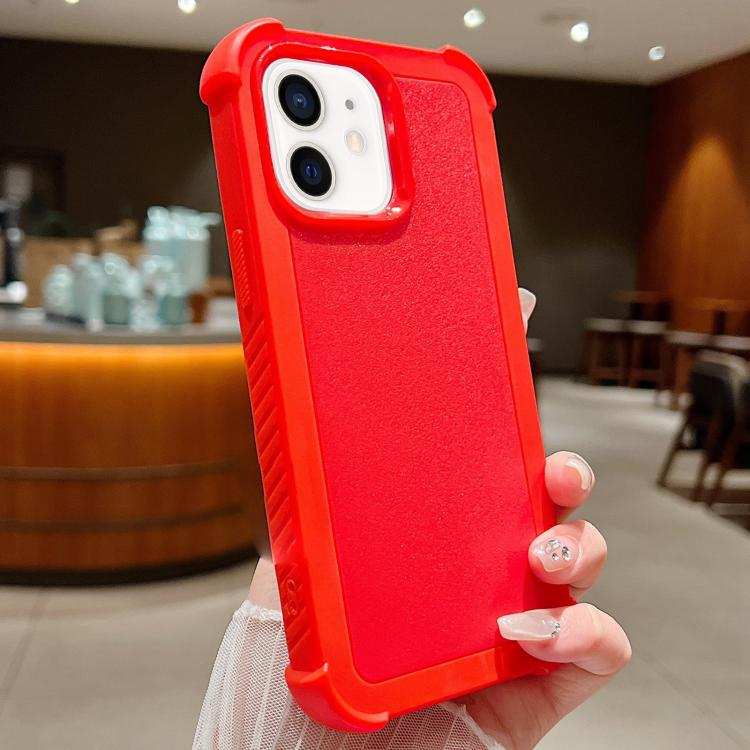 Solid Color TPU Hybrid PC Shockproof Phone Case