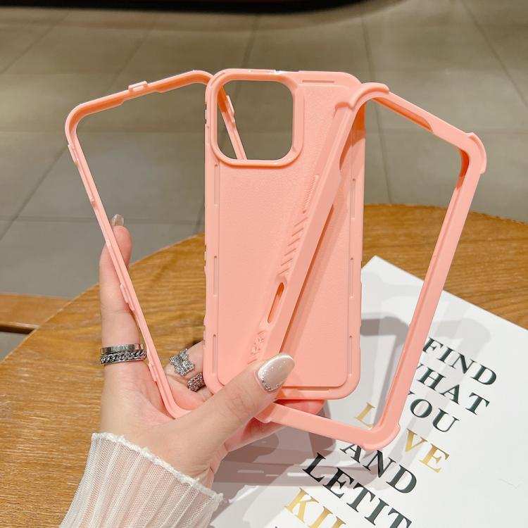 Solid Color TPU Hybrid PC Shockproof Phone Case