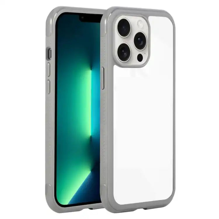 Solid Color Edge Transparency Acrylic TPU Phone Case