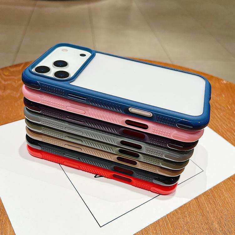 Solid Color Edge Transparency Acrylic TPU Phone Case