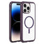 Solid Color Edge Transparency MagSafe Magnetic Phone Case