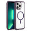 Solid Color Edge Transparency MagSafe Magnetic Phone Case