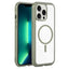 Solid Color Edge Transparency MagSafe Magnetic Phone Case