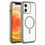 Solid Color Edge Transparency MagSafe Magnetic Phone Case