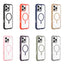 Solid Color Edge Transparency MagSafe Magnetic Phone Case