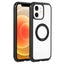 Solid Color Edge Transparency Rotation Holder MagSafe Phone Case