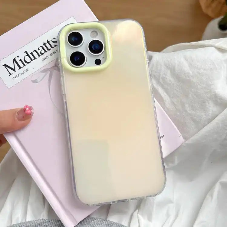 Large Camera Frame Vibrant Jelly Color TPU + IMD Phone Case