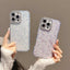 Glitter Foil Diamond-encrusted Camera Frame TPU + IMD Phone Case