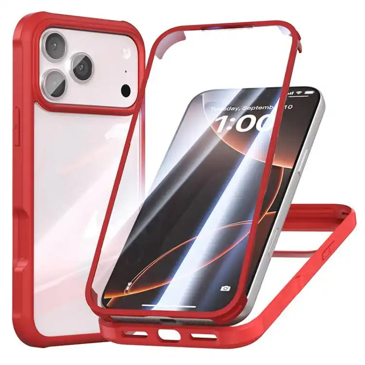 Double-sided Plastic Glass Phone Protective Case
