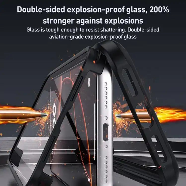 Double-sided Plastic Glass Phone Protective Case