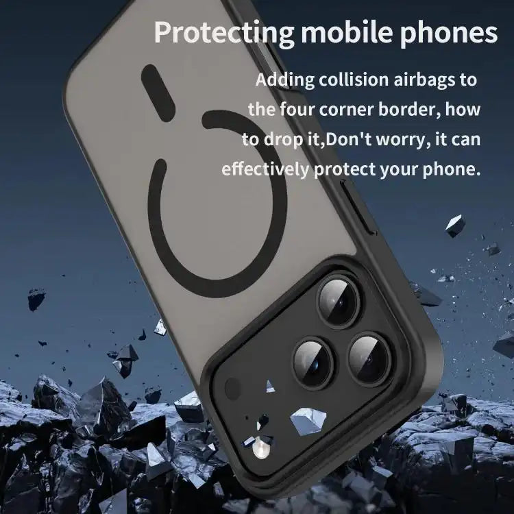 Fanying Series PC Hybrid TPU Translucent Frosted MagSafe Phone Case