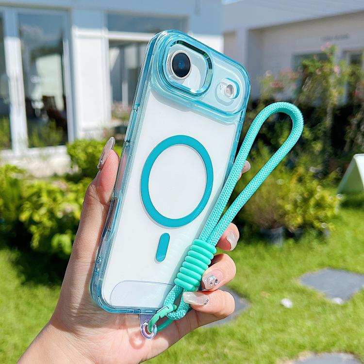 MagSafe Magnetic Clear Phone Case with Wrist Strap