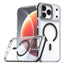 Dual-Color Clear Acrylic Hybrid TPU MagSafe Phone Case