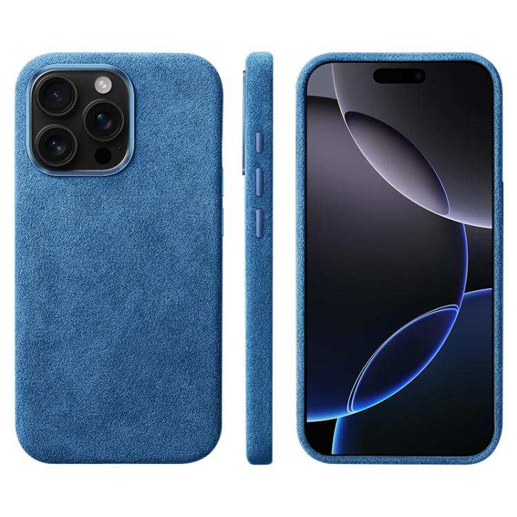 Suede Leather MagSafe Back Cover Phone Case