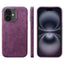 Suede Leather MagSafe Back Cover Phone Case