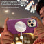 Suede Leather MagSafe Back Cover Phone Case