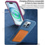 Suede Leather MagSafe Back Cover Phone Case