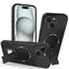 Carbon Fiber Texture MagSafe Phone Case with Holder