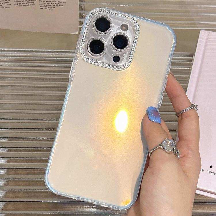Precise Cutouts Transparent Diamonds Jelly Phone Case