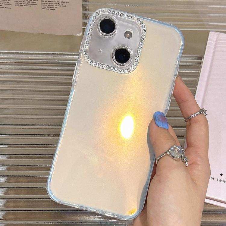 Precise Cutouts Transparent Diamonds Jelly Phone Case