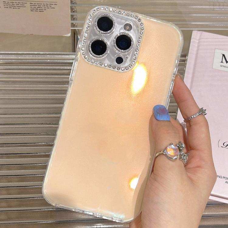 Precise Cutouts Transparent Diamonds Jelly Phone Case