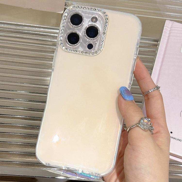 Precise Cutouts Transparent Diamonds Jelly Phone Case