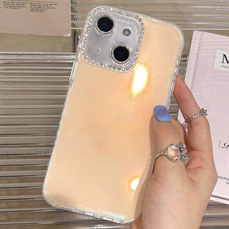 Precise Cutouts Transparent Diamonds Jelly Phone Case