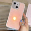 Precise Cutouts Transparent Diamonds Jelly Phone Case