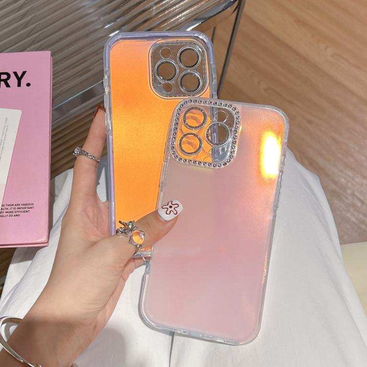 Precise Cutouts Transparent Diamonds Jelly Phone Case