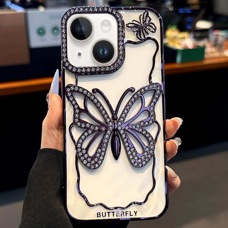 Hollow Butterfly Electroplating TPU Phone Case