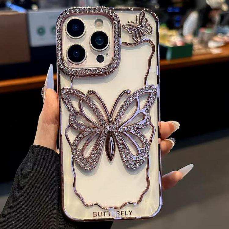 Hollow Butterfly Electroplating TPU Phone Case