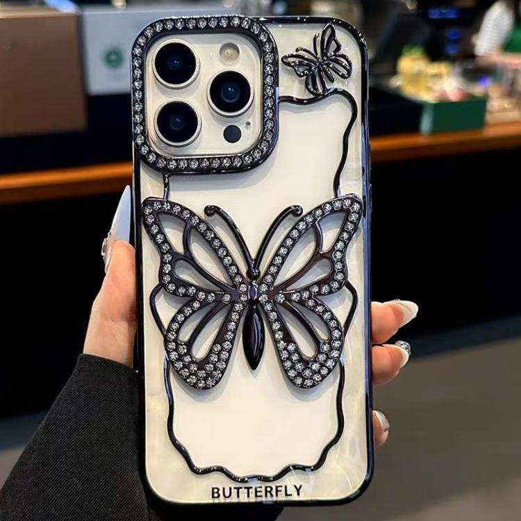 Hollow Butterfly Electroplating TPU Phone Case